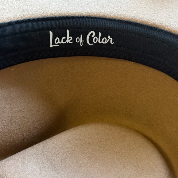 Anthropologie Lack of Color Hat Pierre Teak wool felt fedora Brown Sz M NEW main image 9